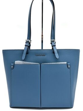 Michael Kors Jet Set Medium Pocket Tote Bag Cornflower